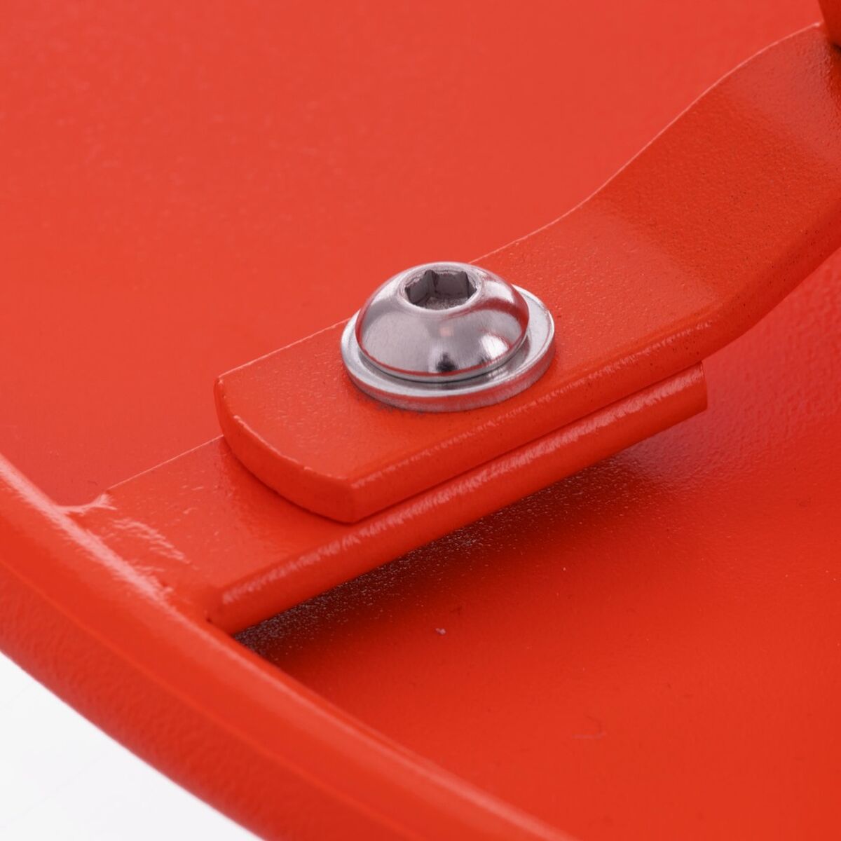 Table d'appoint Marzia 60 x 60 x 42 cm Rouge Acier